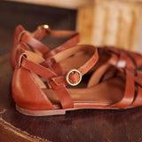 New Summer 2025 With 40-43 Women's Hollow Buckle Sandals HZ0115