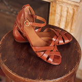 New Summer 2025 With 40-43 Women's Hollow Buckle Sandals HZ0115