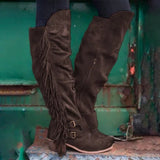 Xiyin New 2025 Winter New Coarse And Large-Size Long-Twin Esossel Boots Women's Boots HZ0115