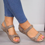 2025 Summer New Breathable Fish Mouth Comfortable Flat Bottom Slope And Dew Magic Stick Casual Sandals 43 Size HZ0115