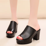 Fish Mouth High And Fitting Room Slippers Summer Wearing Rough And Waterproof Table Comfortable Cool Slippers Large Size 40-43 Yards HZ0115
