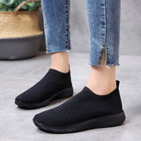 Women's Shoes Large-Size Year Wish Flying Socks Shoes Elastic Cloth HZ0115