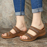 New Word Cool Slippers Women's Spring New Loose Cake Thick Bottom Slippers Classic HZ0115