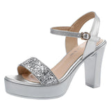 Waterproof Table Lebright Dress 10CM High Heel Cool Shoes Summer New Dew Cheongsam High Heels Lace Women's Sandals HZ0115