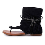 New 2025 Summer Size Shoe Toe Sharpening Grid Sandals HZ0115