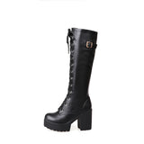 2025 Coarse And High Boots Women Waterproof Table High And Long Boots Tlings With 40-43 Large Code HZ0115