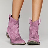 New 24 Years Of Autumn And Winter New Products Comfortable Low With 40-43 Large Code Low-Cush Lady Boots Tide 0822Boots HZ0115