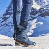 Exploding 2025 Autumn And Winter New Comfortable Low-Heeling Square And Round Head 43 Large Size Mid-Size Women's Boots HZ0115