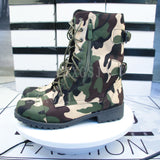 Autumn And Winter New Leather Boots Women Solid Ribbon Zipper Pocket Martin Boots Station Wish HZ0115