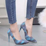 Large-Size High-Heeled Women's 2025 New Fine Heeled Sharp Fashion Single Shoes Sexy Korean Version Of Spring And Autumn Women's Shoes HZ0115
