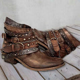 Women's Shoes 2025 Autumn And Winter Thick Belt Belt Short-Sleest Single Boots Women HZ0115