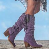 25 Autumn And Winter New Women's Large-Size Tuk-Sui Boots Coarse High And Long-Tice Large-Size Women's Boots HZ0115