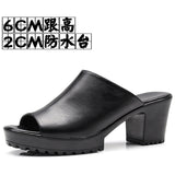Fish Mouth High And Fitting Room Slippers Summer Wearing Rough And Waterproof Table Comfortable Cool Slippers Large Size 40-43 Yards HZ0115