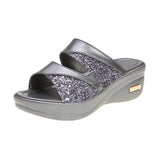 Large-Size Slopes And Cold Slippers Women's Summer New Squint Fish Mouth Thick Bottom Wearing Slippers HZ0115