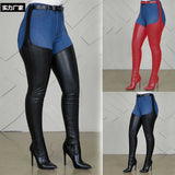 Winter Sexy Over Knee Boots Tips High And Belt Buckle Side Zipper Women Boots HZ0115