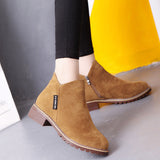 Women's Shoes 2025 Autumn And Winter New Frosted Women's Boots Short Boots British Martin Boots Women Fashion Thick And Thick Bottom Tide Cotton Boots HZ0115