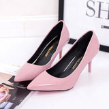 Wishebay Shoes Light-Mouthed Sharp Single Shoes Fine Heel Velvet Large-Size High Heels Women's Shoes HZ0115