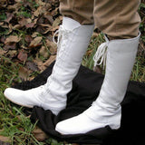 2025 Autumn And Winter New Pu Round Head In Front Of The Flat Bottom Lady Large Size Boots HZ0115