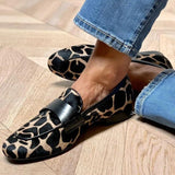 The New Fashion Flat Bottom 40-43 Large-Size Casual Round-Headed Lefu Shoes In The Spring Of 2025 HZ0115