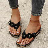 Summer Lady Southeast Asian Font And Casual Beach Slippers Casual Fashion Thick-Soled Shoes HZ0115