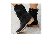 Autumn And Winter New Products 2025 Low And 40-43 Low Heel Velvet Low-Tide Women Boots Boots HZ0115