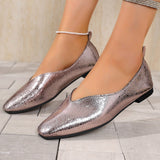 Shallow Mouth Mary Jane Single Shoes Women's Spring Version Of The French Style Late Commuting A Foot Pedal Small Leather Shoes HZ0115