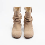 Heap Of Retro-Sensitive Small Martin Boots Flat-Bottomed Short Boots Round Head Design 2025 New Denim Western Boots Color HZ0115