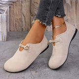 Velvet Round Head Single Shoes Women 2025 Spring And Autumn New Birken Shoes Children Flat Soles Casual Happy Shoes HZ0115