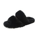 2025 Autumn And Winter New Plush Slippers Women Home Warm Cotton Slippers Casual Fashion Wearing Hair Slippers Women HZ0115