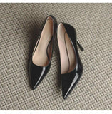 2025 Summer New Simple French Nude Pointed Flat Shoes Soft Soles Shoes Commuting Single Shoes HZ0115