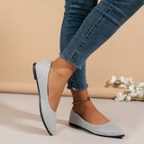 2025 New Sleek Fashion Light-Mouthed Single Shoes Women's Bean Shoes Large Flat-Bottomed Tip Single Shoes HZ0115