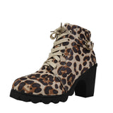 Martin Boots Women's Mid-Autumn 2025 Roundhead Coarse And Short Boots Size High Heel With Side Zipper Fashion HZ0115