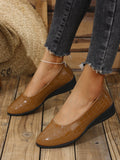 2025 Spring New Flat Sole Single Shoes Large Size Women's Lazy Shallow Soft Bean Bean Shoes HZ0115