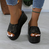 Thick Bottom Slippers 2025 Summer New Pine Cake Thick Bottom Mesh Small Children Drag Large Size Leisure Cold Drag HZ0115