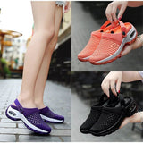Large-Size Lady Summer Hanb Yarn Cloth Cloth Slippers Rock Mother Half-Storage Sandals Two Sides Wear HZ0115