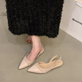 French Bagged Sandals Women Wear Outside The Summer 2025 New Commuter Soft Bottom With A Foot Pedal HZ0115