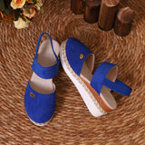 2025 New Bag Head One Word Tight Rope Thick Soles Empty Shoes Large Leisure Slope Sandals Women HZ0115