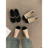 French Flat Bottom Gentle Evening Shoes Women's Shoes Spring And Autumn 2025 New Spring Small Fragrant Style Mary Jane Single Shoes HZ0115
