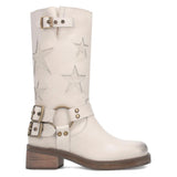 Autumn And Winter Western Boots Five-Star Splicing Belt Buckle Low-Heeled Fashion Boots HZ0115