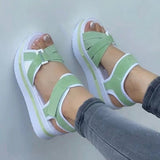 2025 Women's Shoes New Fish Mouth Thick Bottom Flat Bottom Lady Font Beach Women Cool Slippers 43 HZ0115