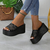 Thick Bottom Slippers 2025 Summer New Pine Cake Thick Bottom Mesh Small Children Drag Large Size Leisure Cold Drag HZ0115