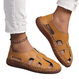 2025 New Summer Women's Shoes Flat Sole Casual Sewing Shoes Large Size Round Head Women's Shoes Lazy Shoes HZ0115