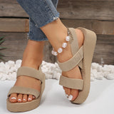 2025 Spring And Summer New Pine Cake And Thick-Soled Women's Dewear Sandals Elastic Tight Slopes And Women's Shoes HZ0115