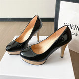 2025 Spring And Autumn New Large-Size Round Head Thin And Fashionable Shallow Foot Single Shoes Women HZ0115