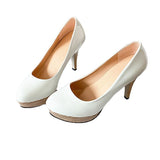 2025 Spring And Autumn New Large-Size Round Head Thin And Fashionable Shallow Foot Single Shoes Women HZ0115