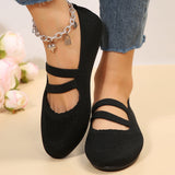 Flat-Soled Single Shoes Women's New Large-Size Round-Head Cover In Autumn 2025 HZ0115