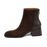 Commuter Retro Style ~ Chelsea Short Boots Women New Frosted Coarse Boots And Ankle Boots HZ0115