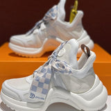 2025 New Bow-Shaped Bridge Bottom Sneakers Spring, Summer, Autumn And Winter Tide Brand Small White Shoes Super Fire Fried Street Old Dad Shoes HZ0115