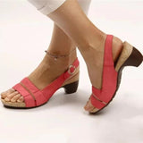 Wish Large-Size Women's Slope Sandals Low Heel Spring Summer Casual Women's Shoes HZ0115