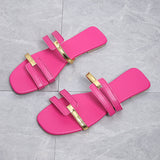 New Ladies Flat-Bottomed Slippers With Casual Fashion Summer Beach Casual Shoes HZ0115